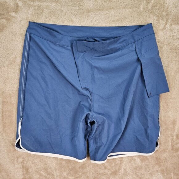 Vineyard Vines Swim Trunks Bathing Shorts Mens Sz 42 Logo Drawstring Pocket Blue - Picture 14 of 16